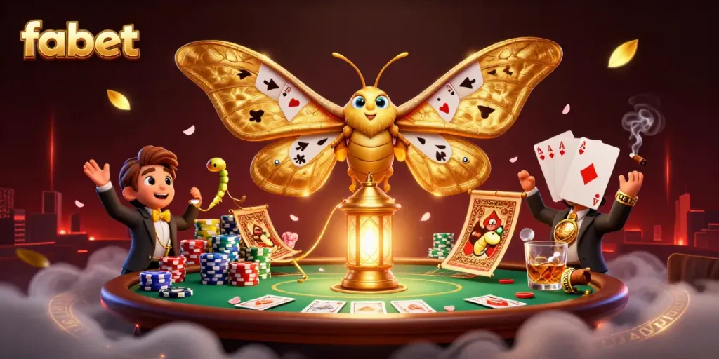 Engage in thrilling gameplay at fabet with a vibrant casino-themed illustration showcasing dynamic gaming elements.