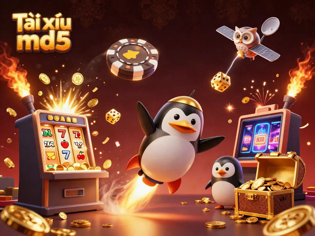 Experience thrilling gameplay in Tài xỉu md5 with dynamic slot machines and energetic characters.