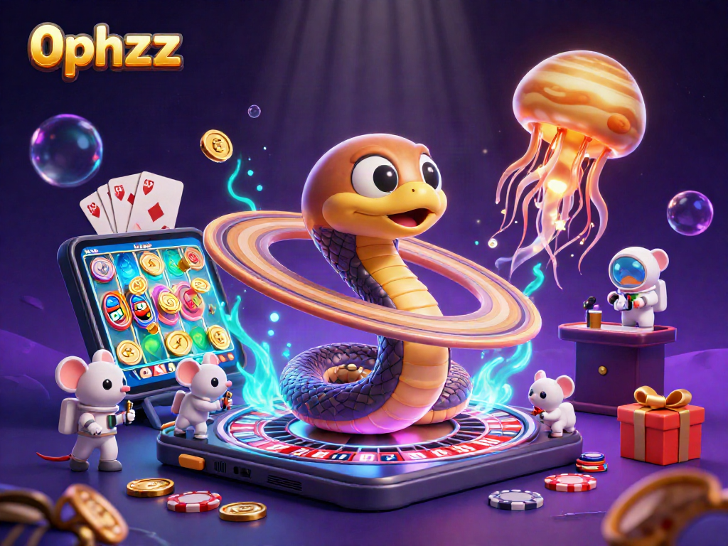Experience the thrill of 0phzzz with cartoon-style astronauts betting on a cosmic roulette.