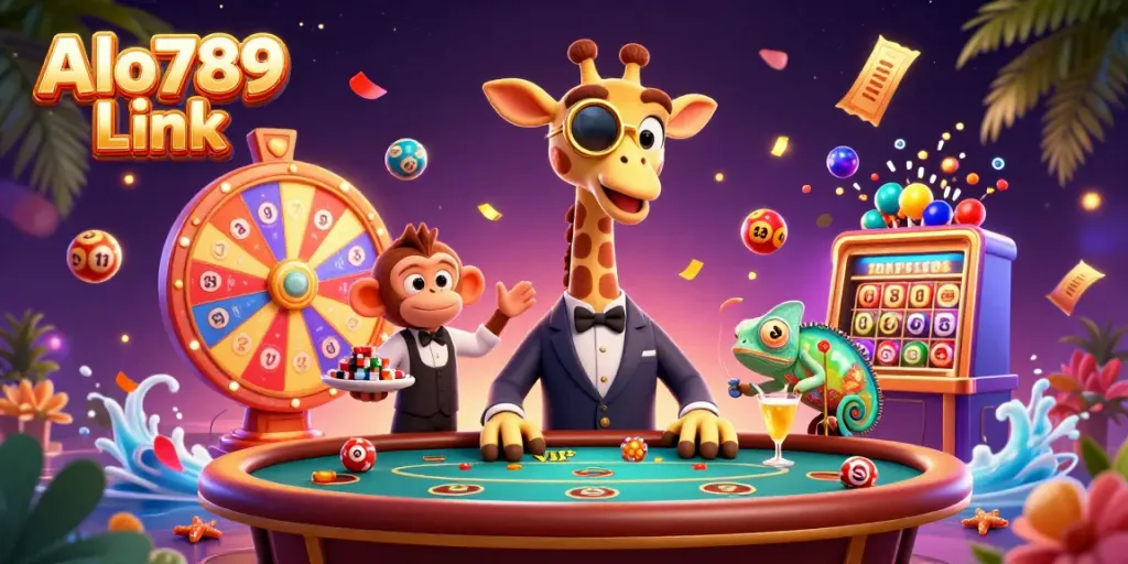 Win big at Alo789 Link with thrilling casino games, vibrant characters, and a festive atmosphere.